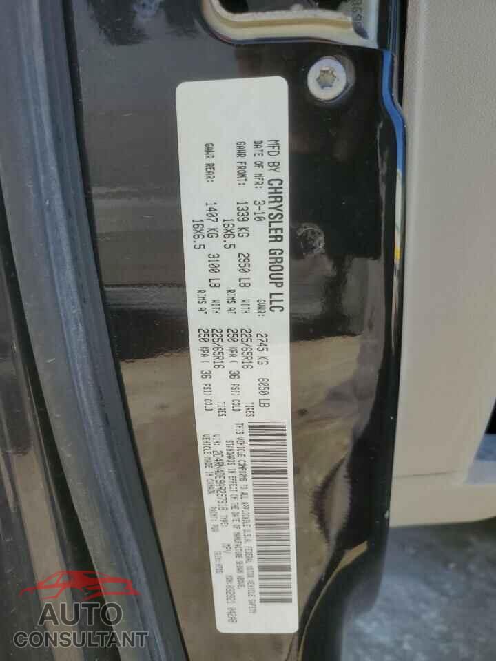 DODGE CARAVAN 2010 - 2D4RN4DE9AR297818
