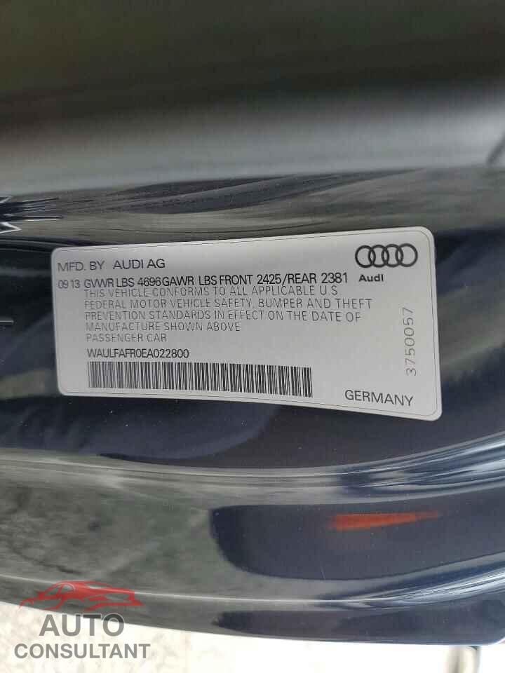 AUDI A5 2014 - WAULFAFR0EA022800