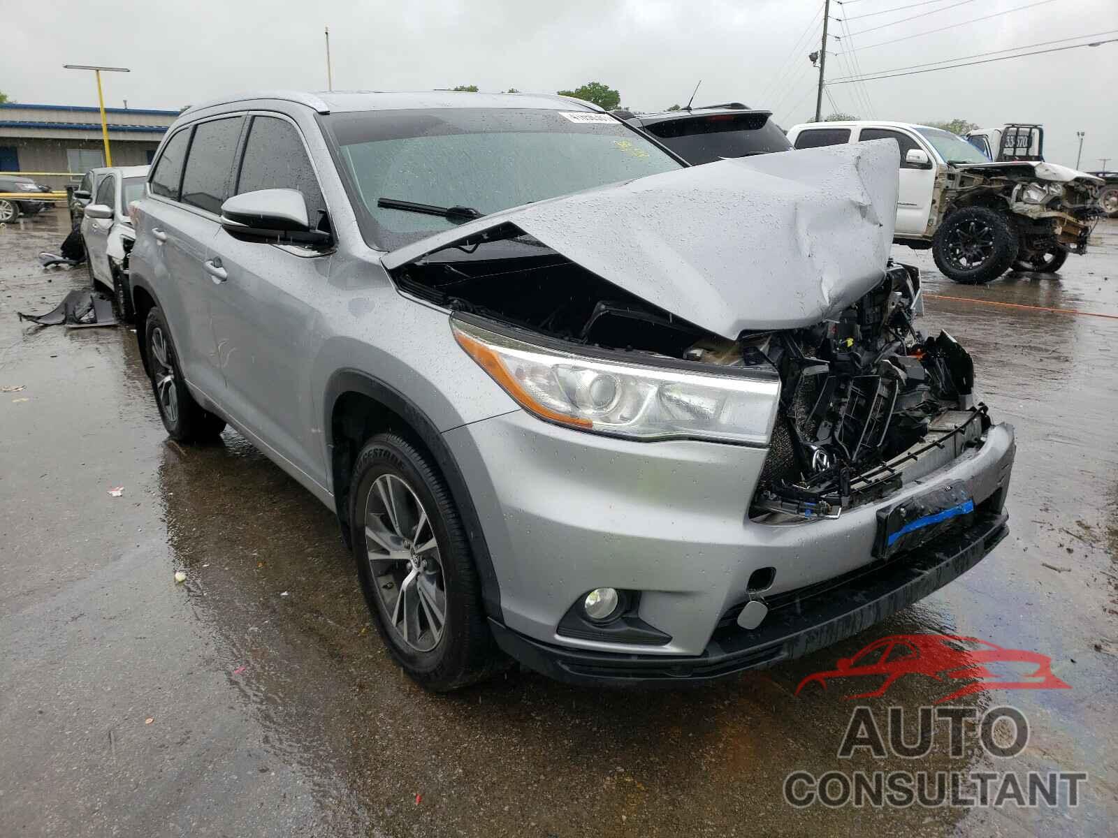 TOYOTA HIGHLANDER 2016 - 5TDJKRFH9GS246231