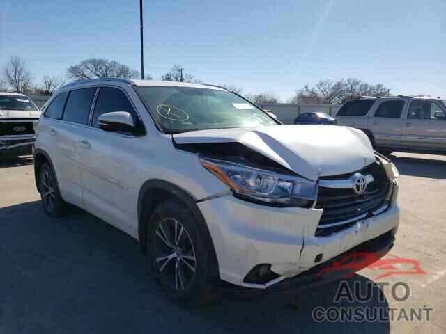TOYOTA HIGHLANDER 2016 - 5TDKKRFH6GS120655