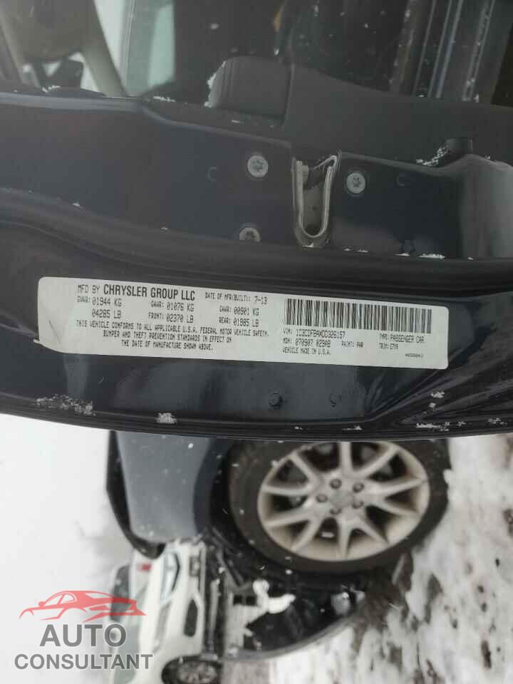 DODGE DART 2013 - 1C3CDFBAXDD326157