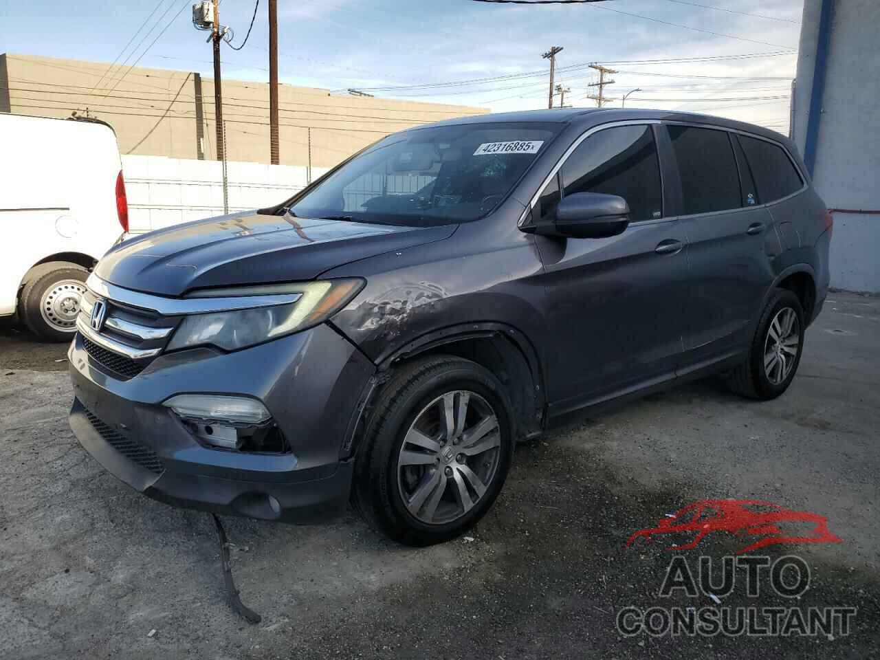 HONDA PILOT 2017 - 5FNYF5H57HB034352