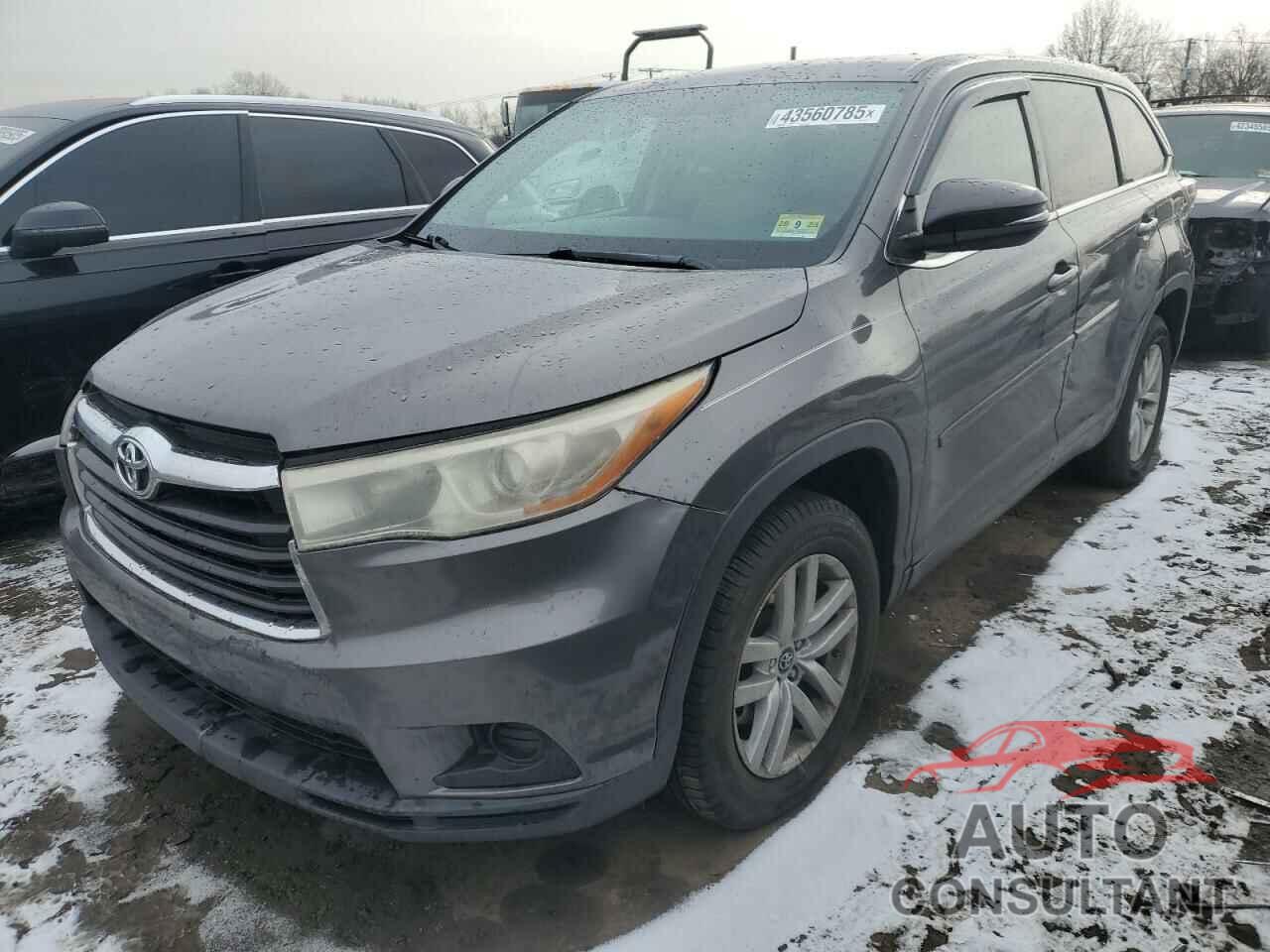 TOYOTA HIGHLANDER 2016 - 5TDZARFH9GS022169
