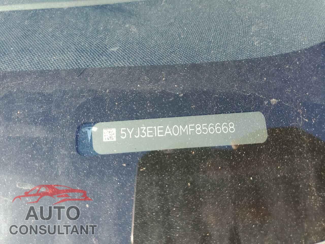 TESLA MODEL 3 2021 - 5YJ3E1EA0MF856668