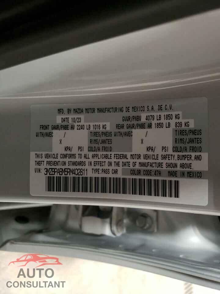 MAZDA 3 SELECT S 2024 - 3MZBPABM5RM402811