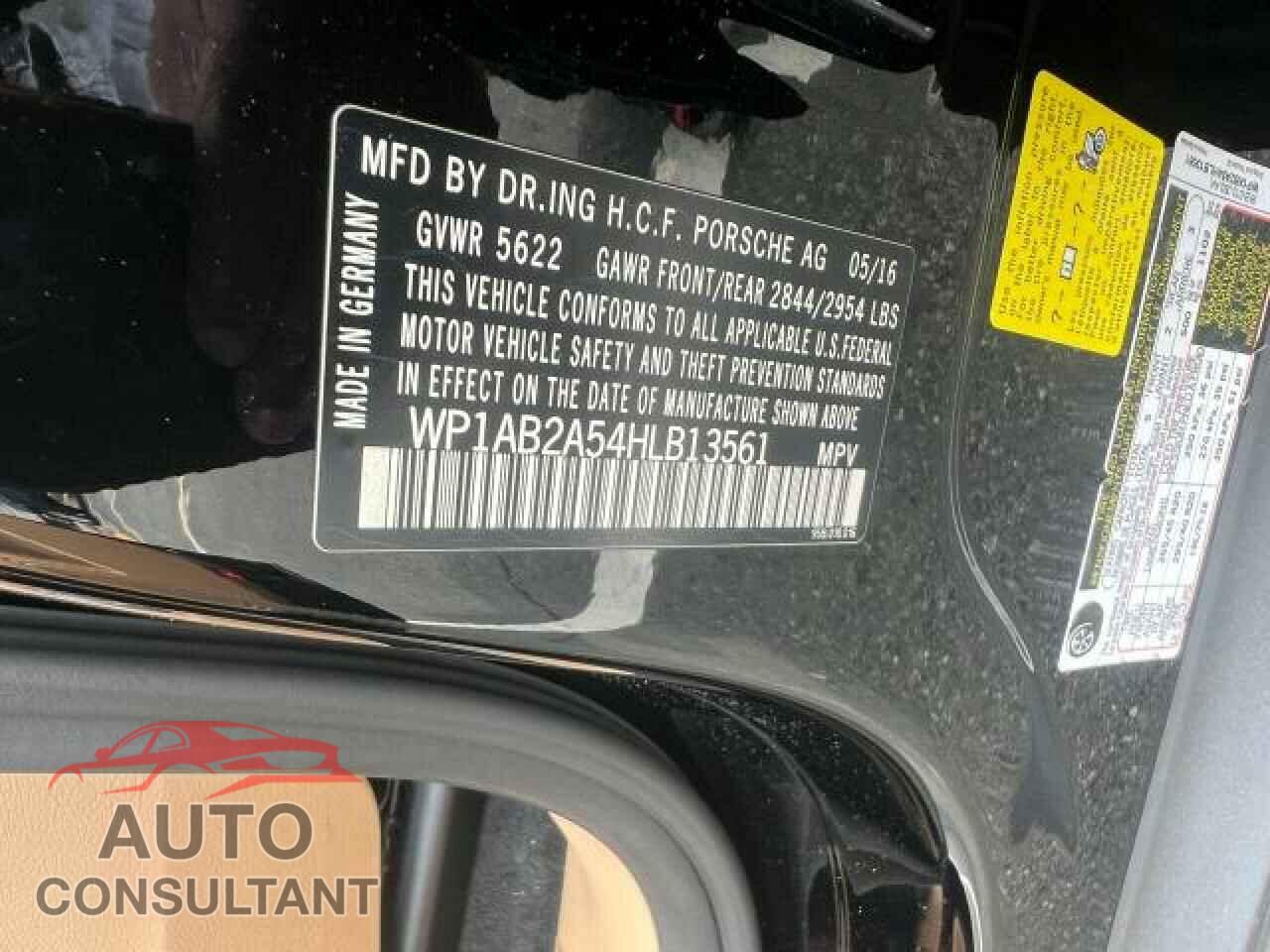 PORSCHE MACAN 2017 - WP1AB2A54HLB13561