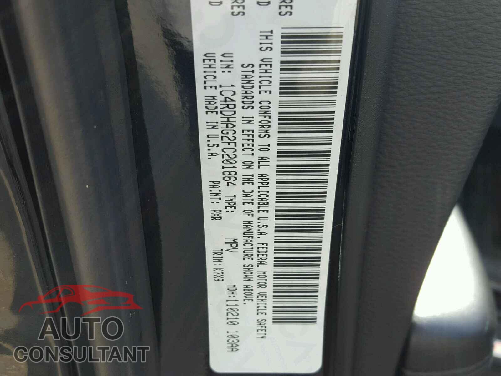 DODGE DURANGO SXT 2015 - 1C4RDHAG2FC201864