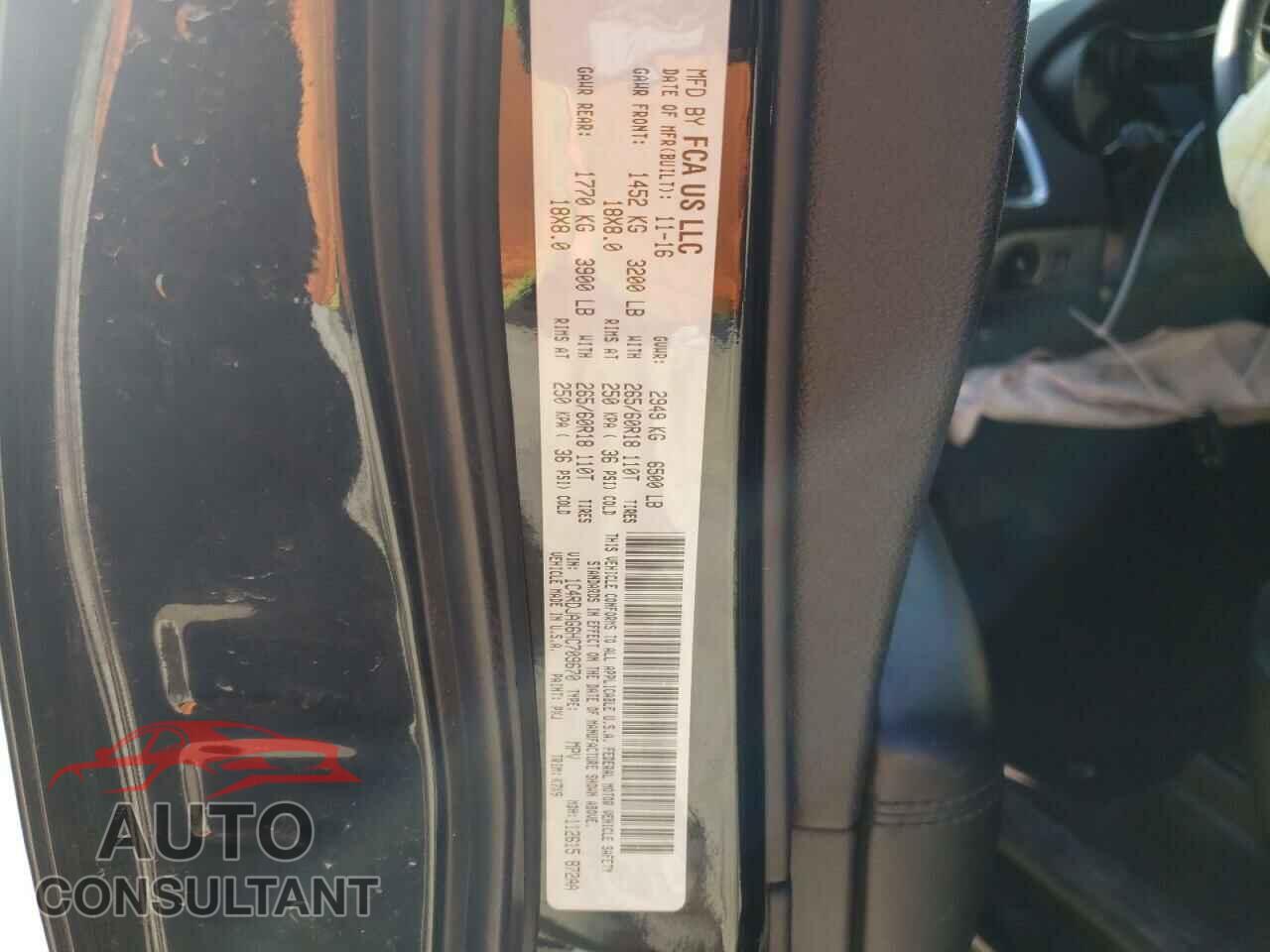 DODGE DURANGO 2017 - 1C4RDJAG6HC709670