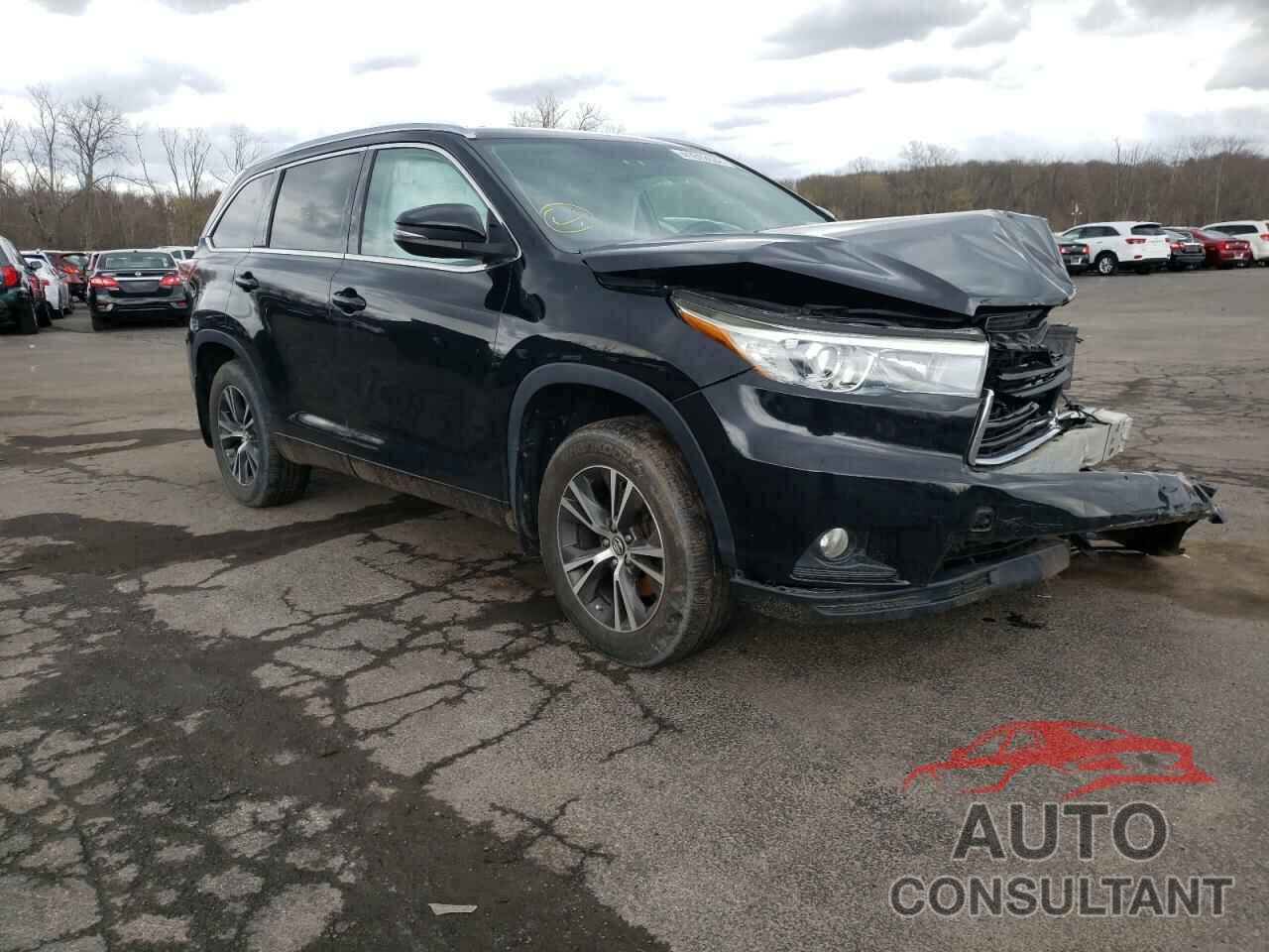 TOYOTA HIGHLANDER 2016 - 5TDJKRFH3GS289429