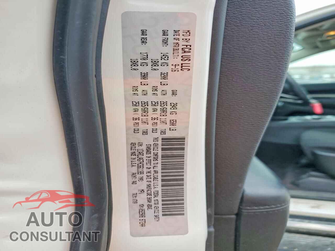 DODGE DURANGO 2017 - 1C4RDJAG7HC661189