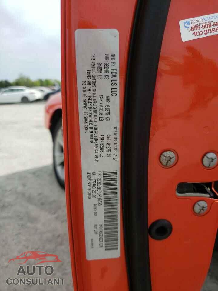 DODGE CHALLENGER 2018 - 2C3CDZAG7JH116539