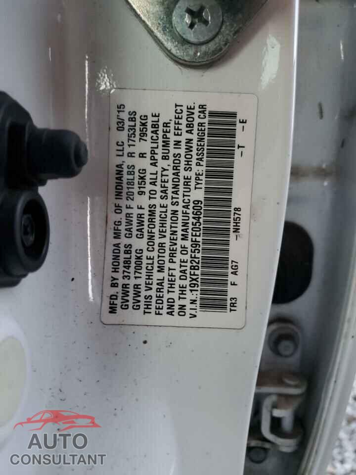 HONDA CIVIC 2015 - 19XFB2F59FE054609