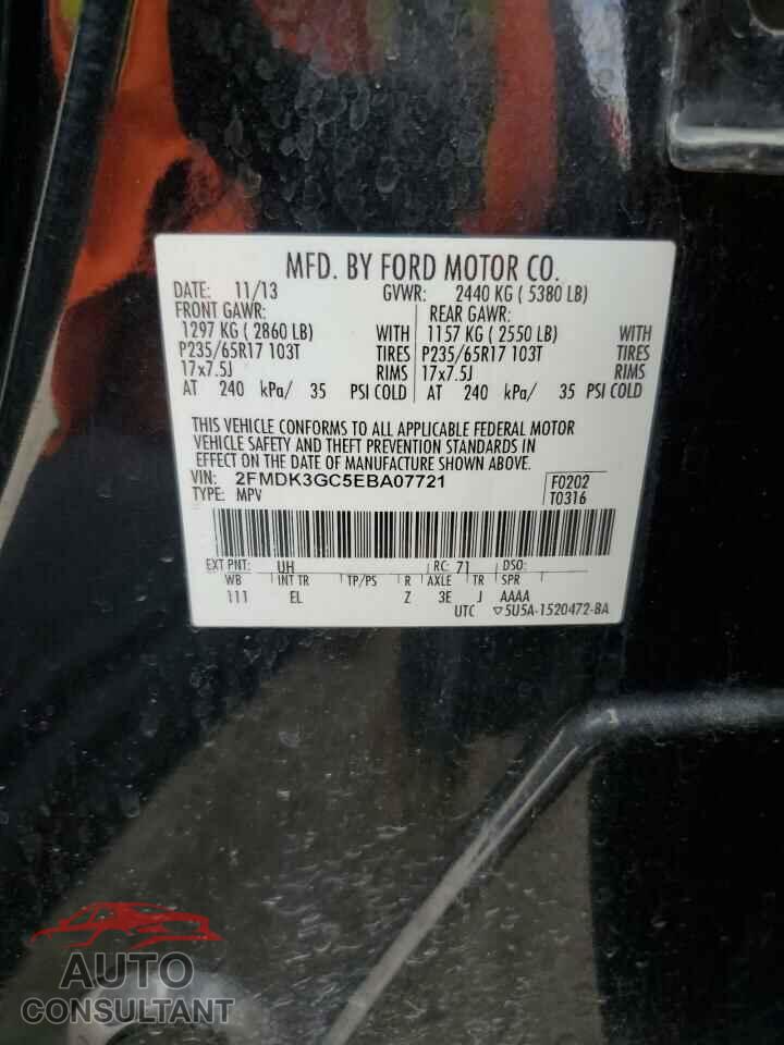 FORD EDGE 2014 - 2FMDK3GC5EBA07721
