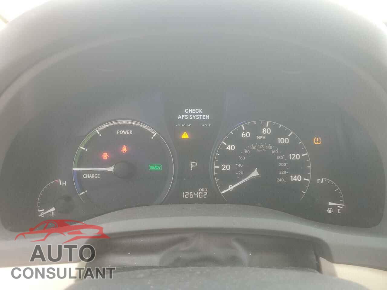 LEXUS RX450 2012 - JTJBC1BA7C2425359