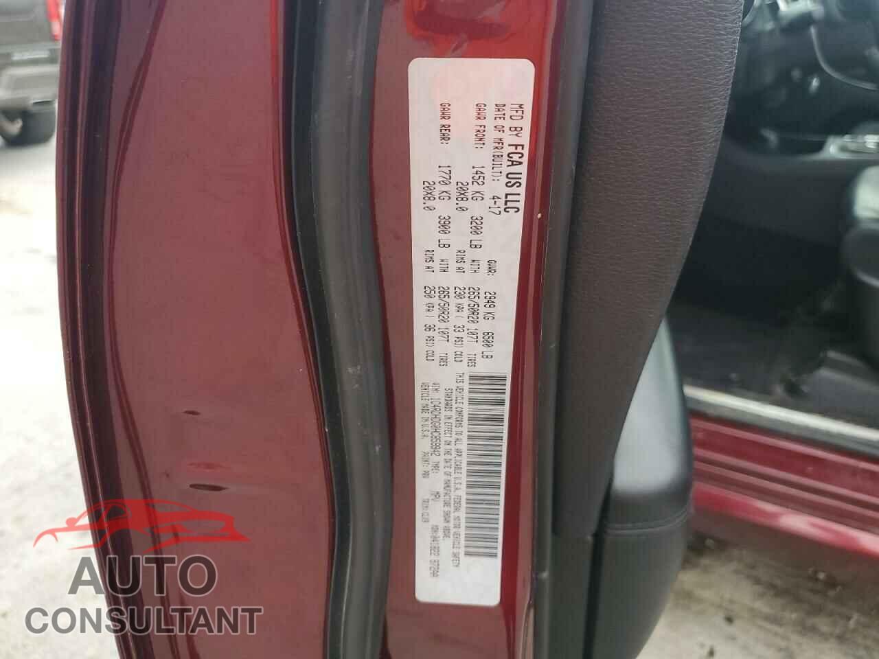 DODGE DURANGO 2017 - 1C4RDHDG0HC859942