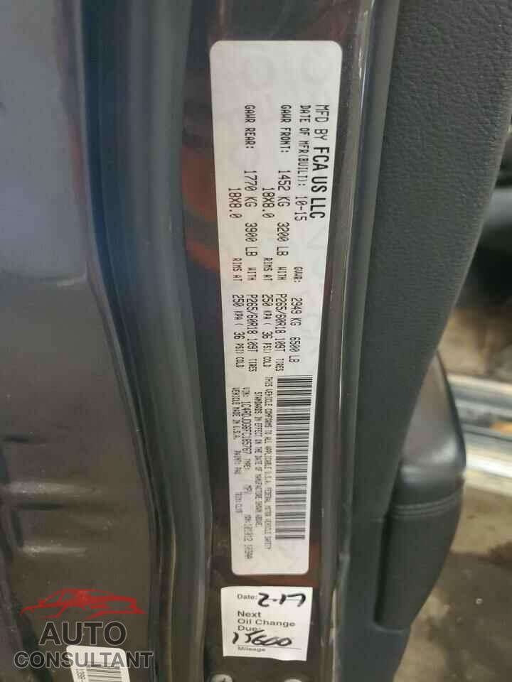 DODGE DURANGO 2015 - 1C4RDJDG6FC185767