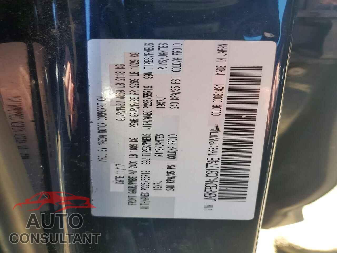 MAZDA CX-5 2018 - JM3KFBDMXJ0317745