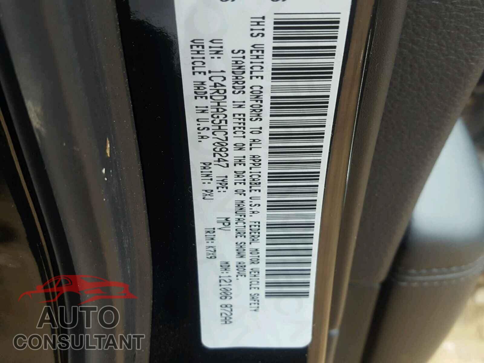 DODGE DURANGO SXT 2017 - 1C4RDHAG5HC709247