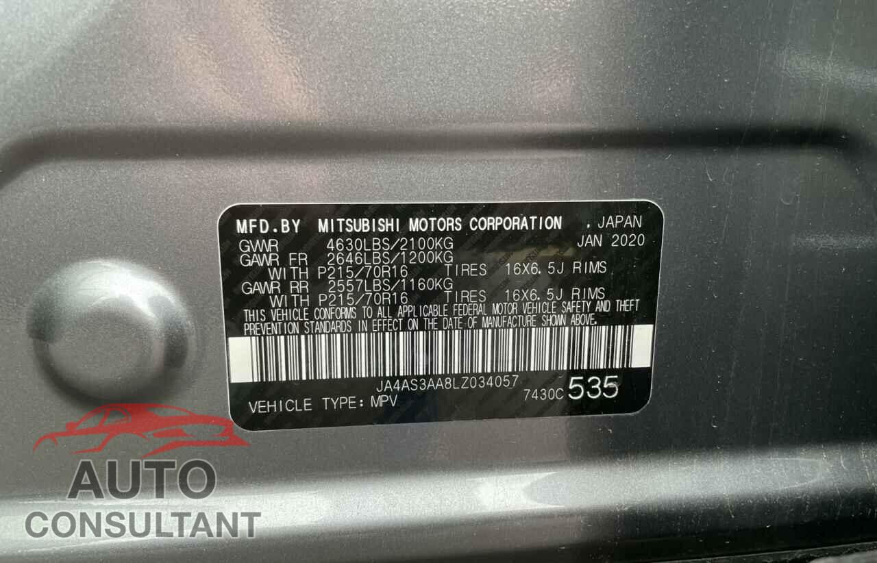 MITSUBISHI ECLIPSE 2020 - JA4AS3AA8LZ034057