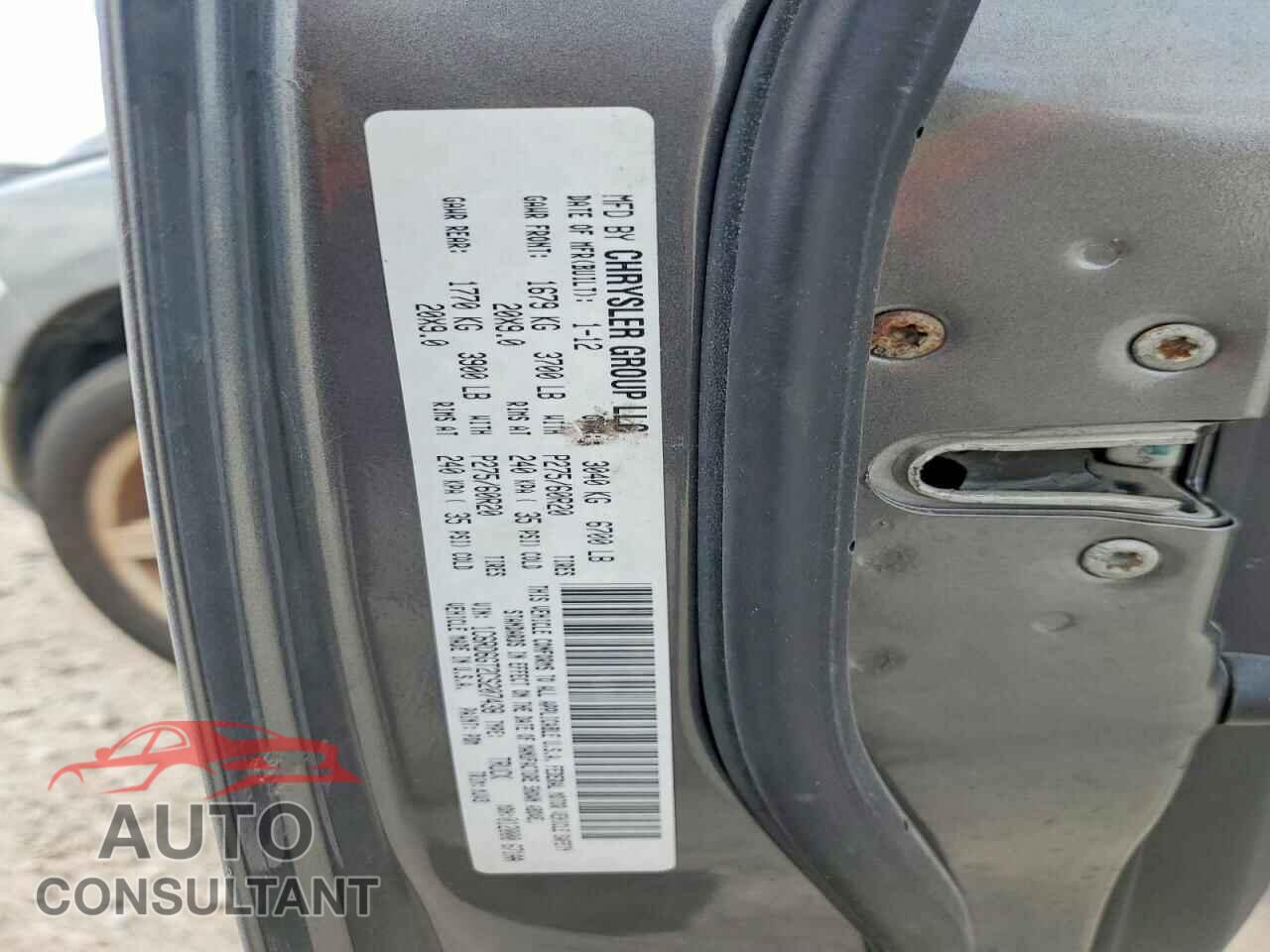 DODGE RAM 1500 2012 - 1C6RD6GT2CS207438