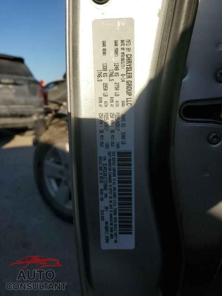 DODGE JOURNEY 2014 - 3C4PDCAB1ET278002