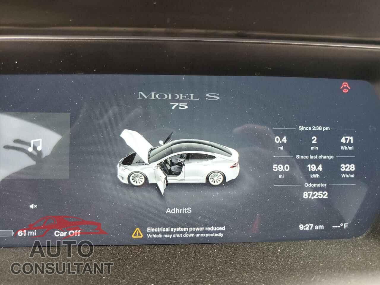 TESLA MODEL S 2017 - 5YJSA1E15HF183924