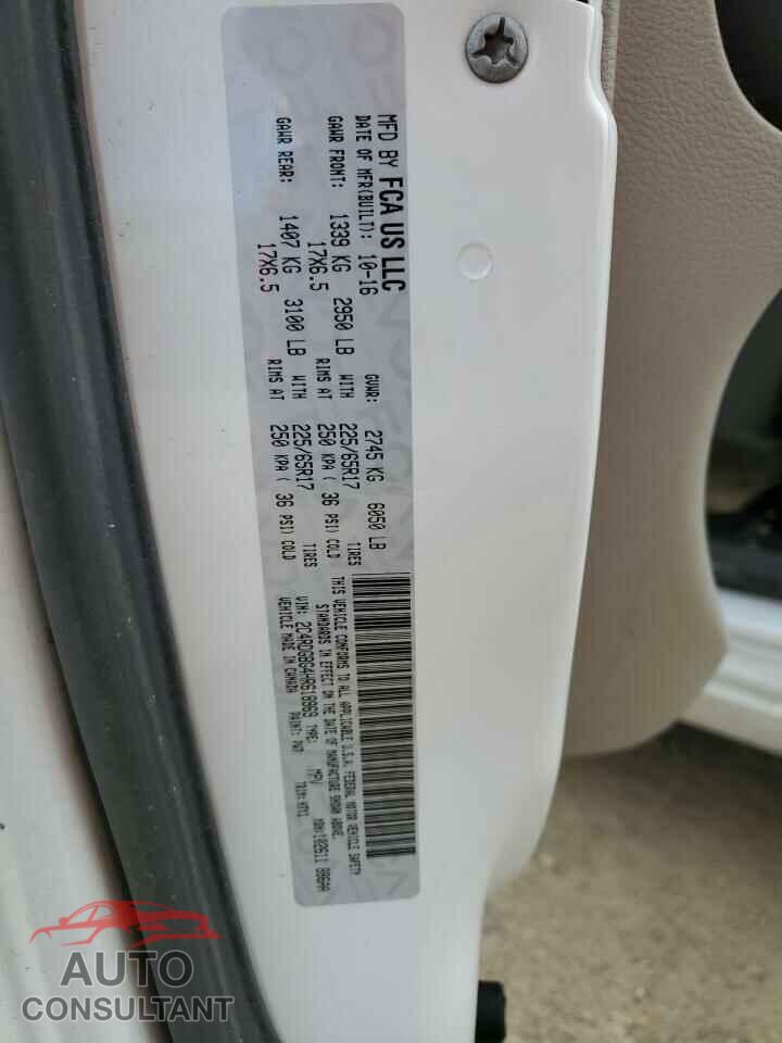 DODGE CARAVAN 2017 - 2C4RDGBG4HR618969