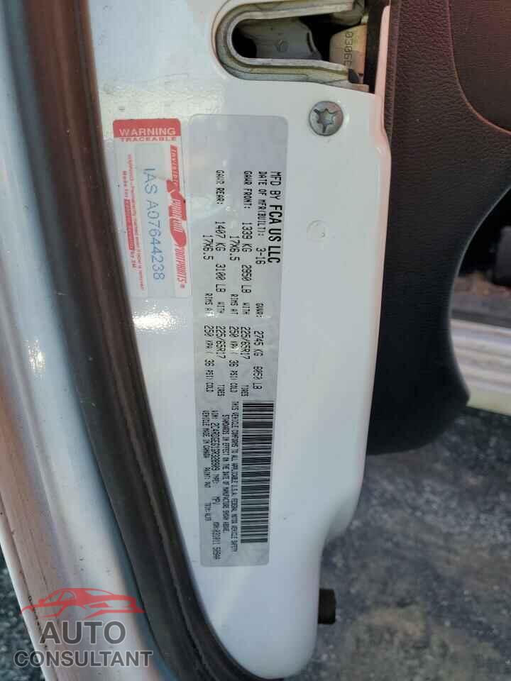 DODGE CARAVAN 2016 - 2C4RDGEG1GR328909
