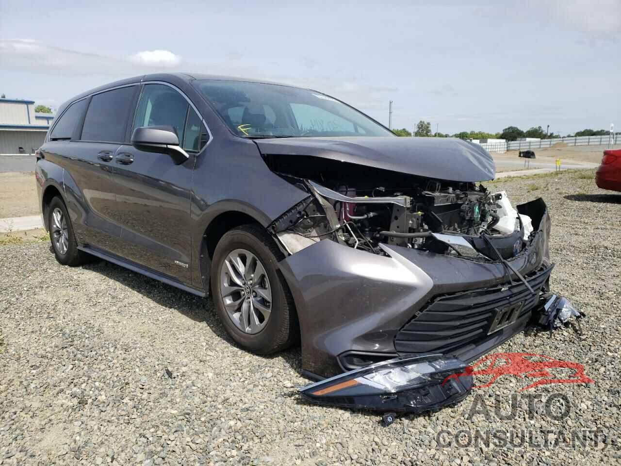 TOYOTA SIENNA 2021 - 5TDKRKEC0MS034763