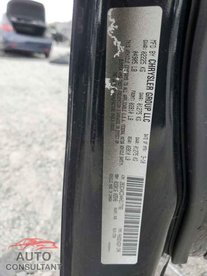 DODGE CHARGER 2010 - 2B3CA4CD4AH217792