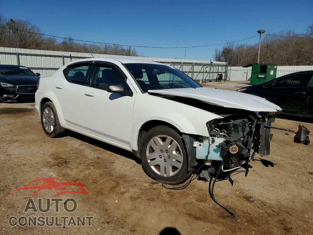 DODGE AVENGER 2012 - 1C3CDZAB7CN290156