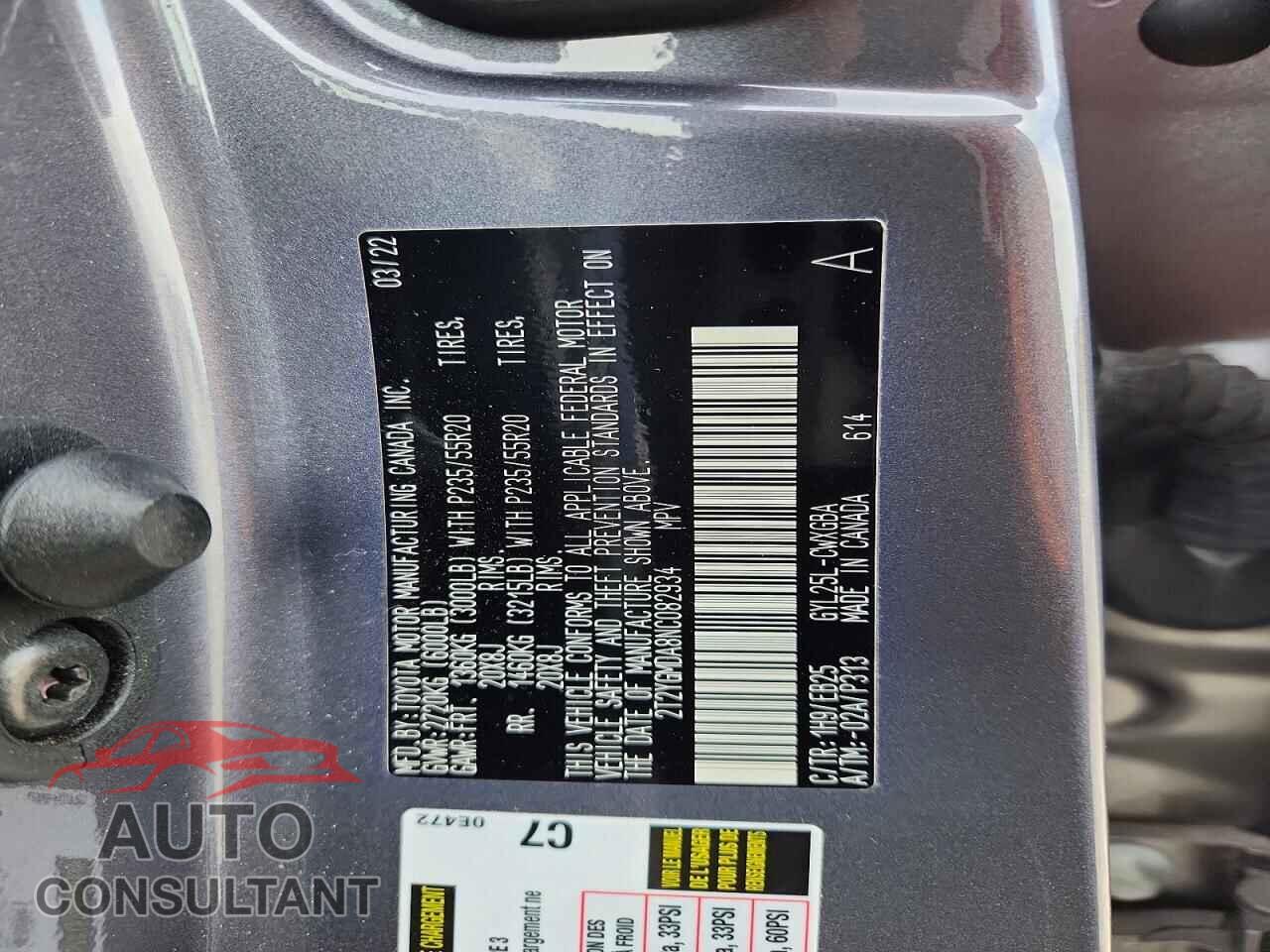 LEXUS RX450 2022 - 2T2YGMDA8NC082934