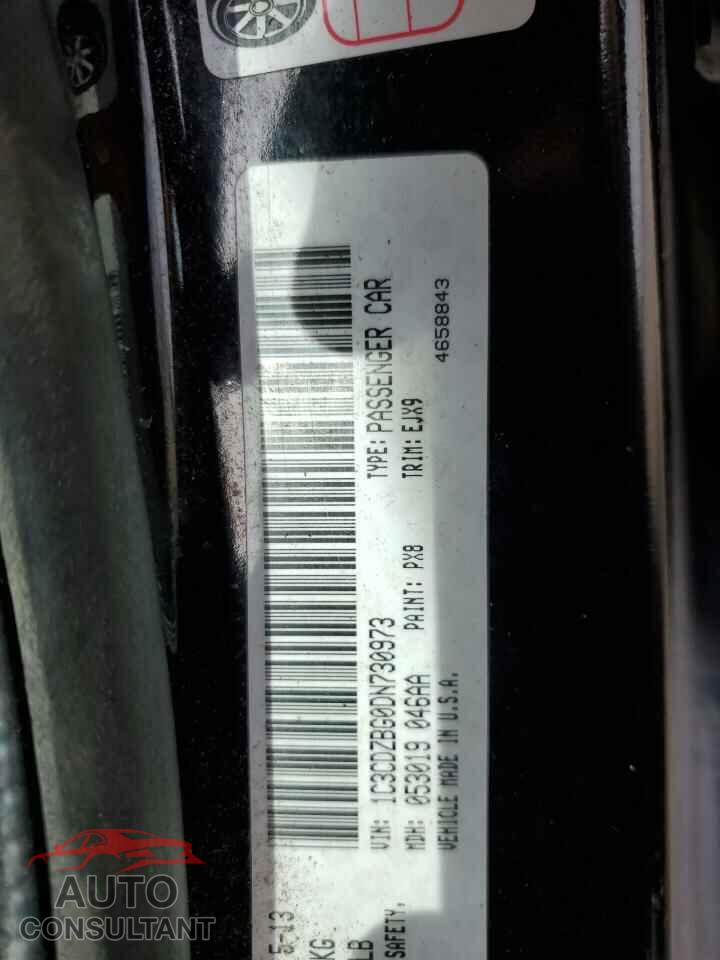 DODGE AVENGER 2013 - 1C3CDZBG0DN730973