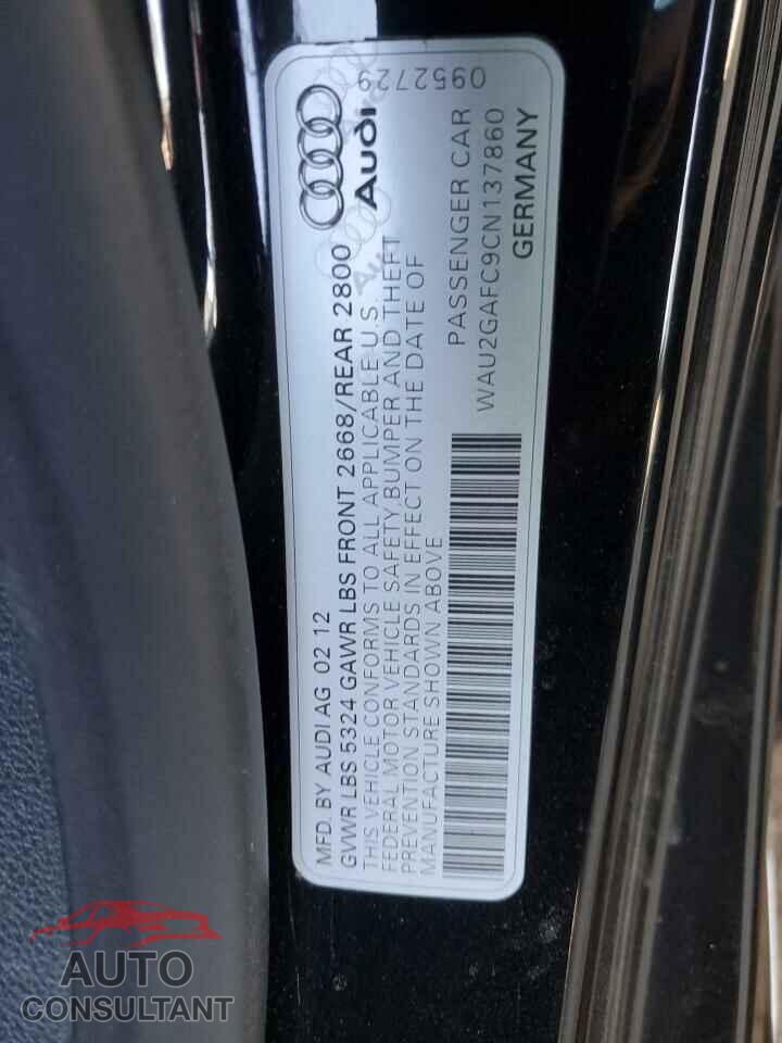 AUDI A7 2012 - WAU2GAFC9CN137860