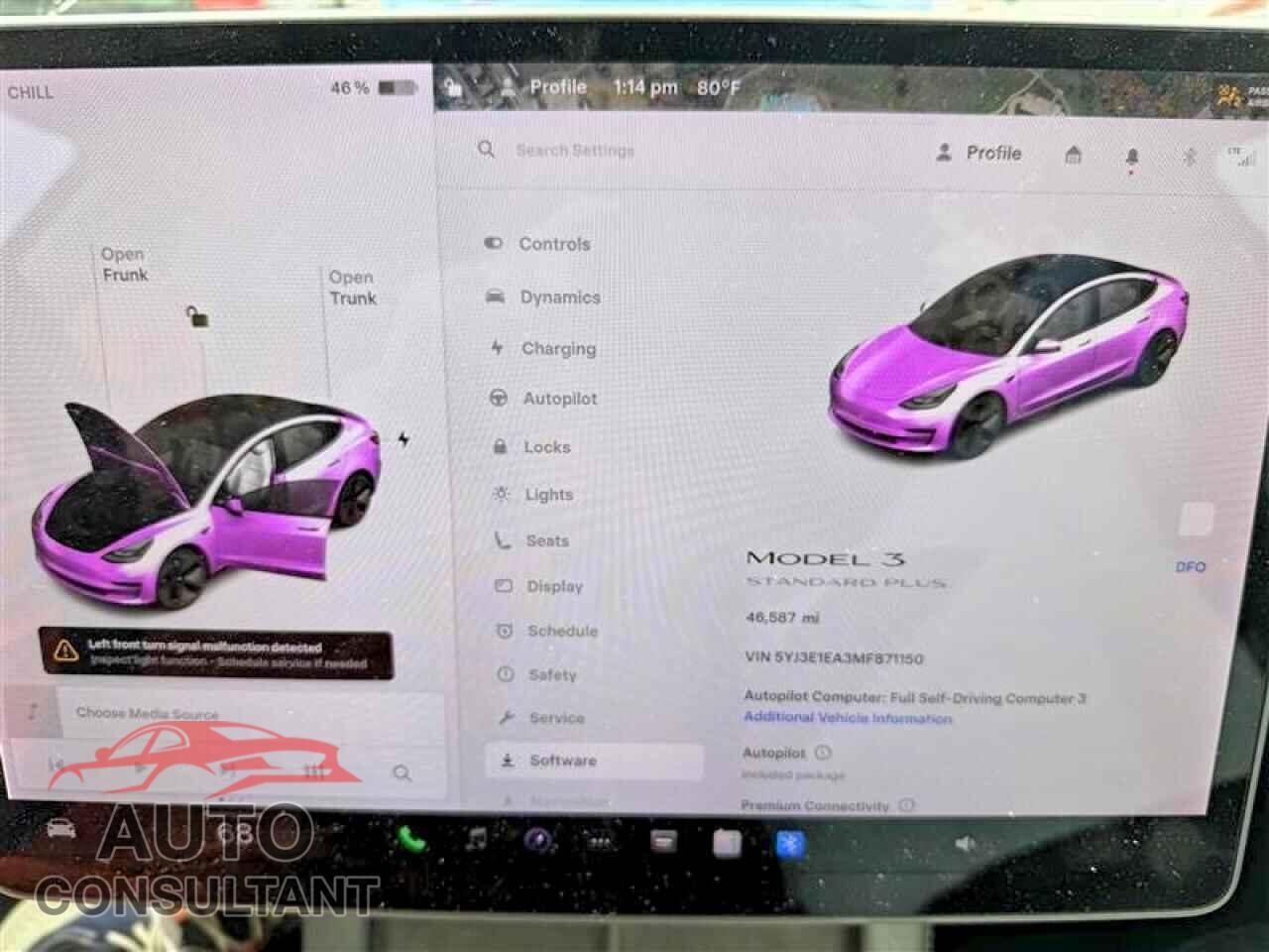 TESLA MODEL 3 2021 - 5YJ3E1EA3MF871150