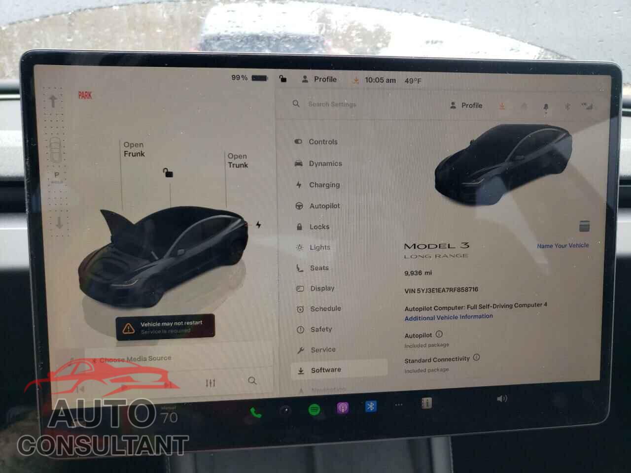 TESLA MODEL 3 2024 - 5YJ3E1EA7RF858716
