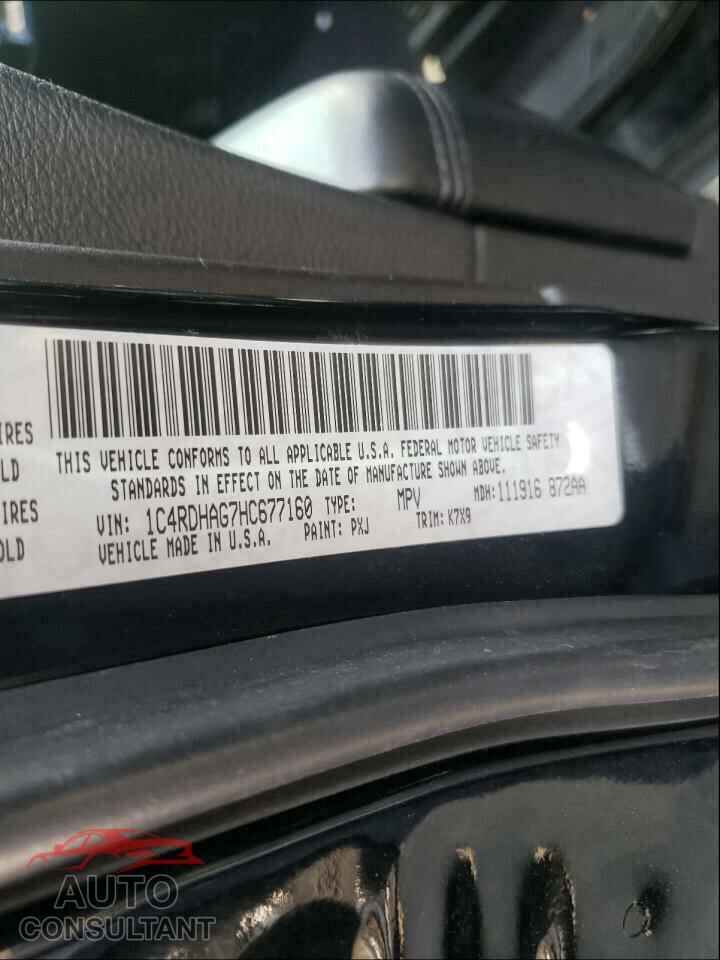DODGE DURANGO 2017 - 1C4RDHAG7HC677160