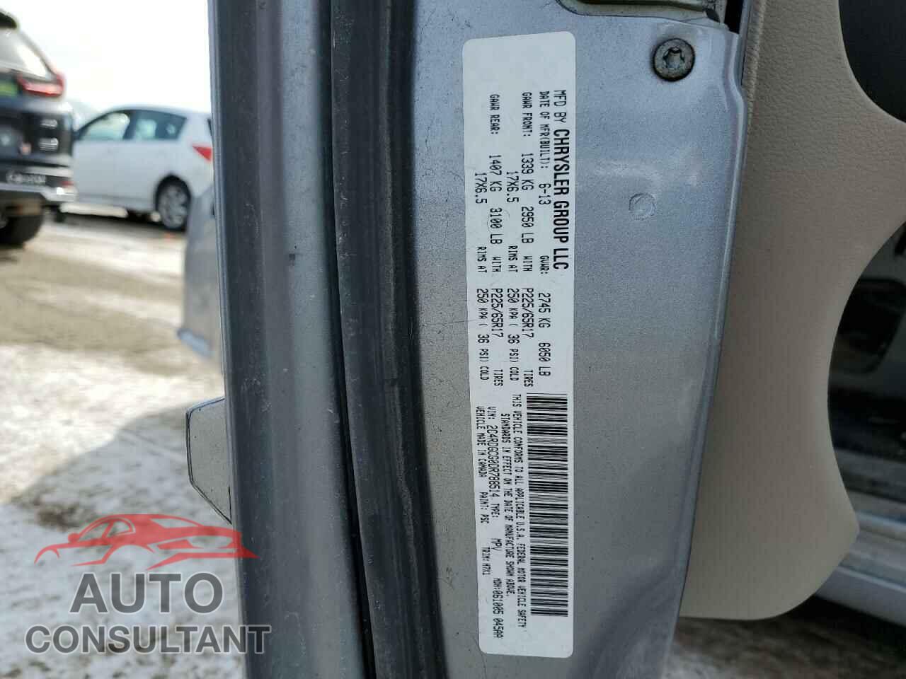 DODGE CARAVAN 2013 - 2C4RDGCG0DR788514