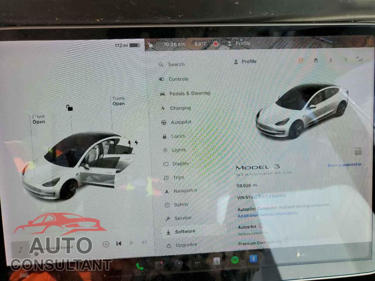 TESLA MODEL 3 2020 - 5YJ3E1EA7LF599152