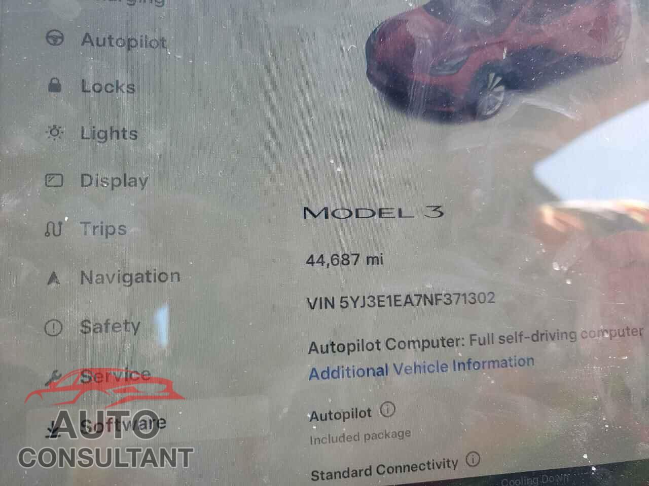 TESLA MODEL 3 2022 - 5YJ3E1EA7NF371302