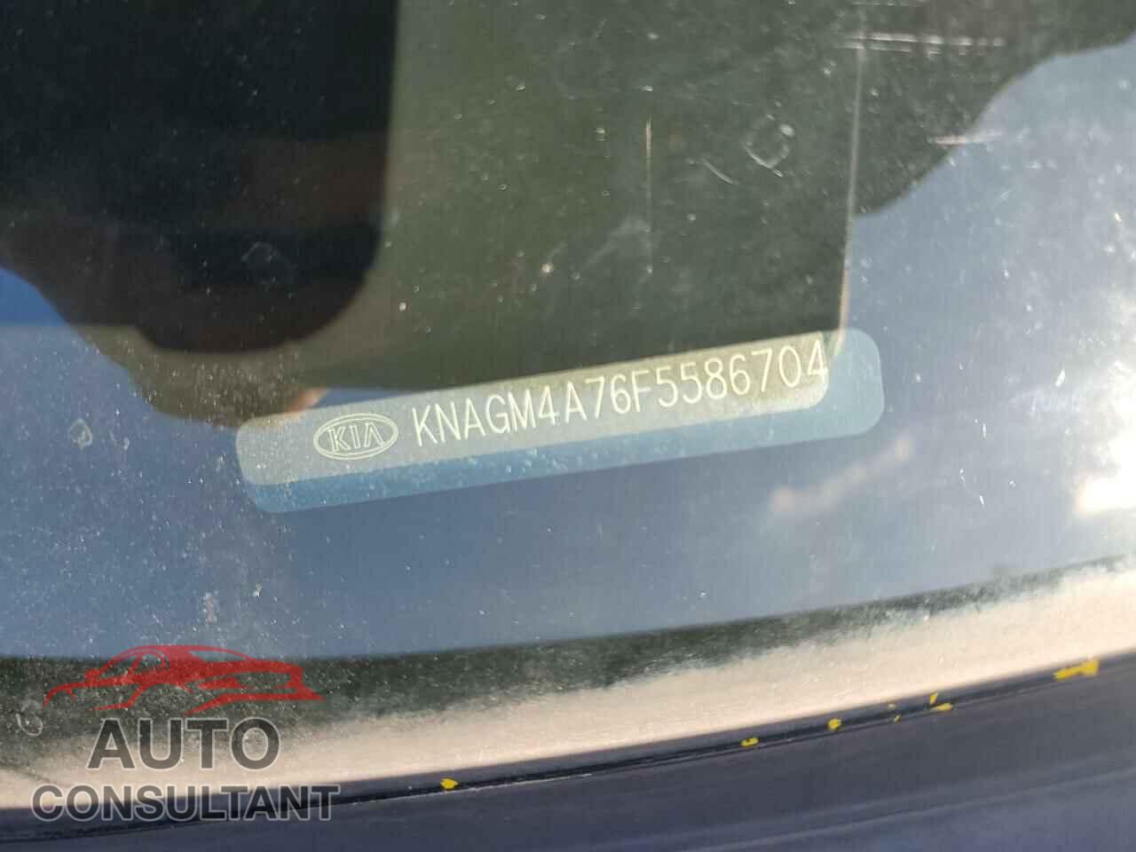 KIA OPTIMA 2015 - KNAGM4A76F5586704