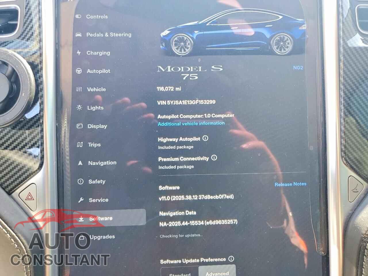 TESLA MODEL S 2016 - 5YJSA1E13GF153299