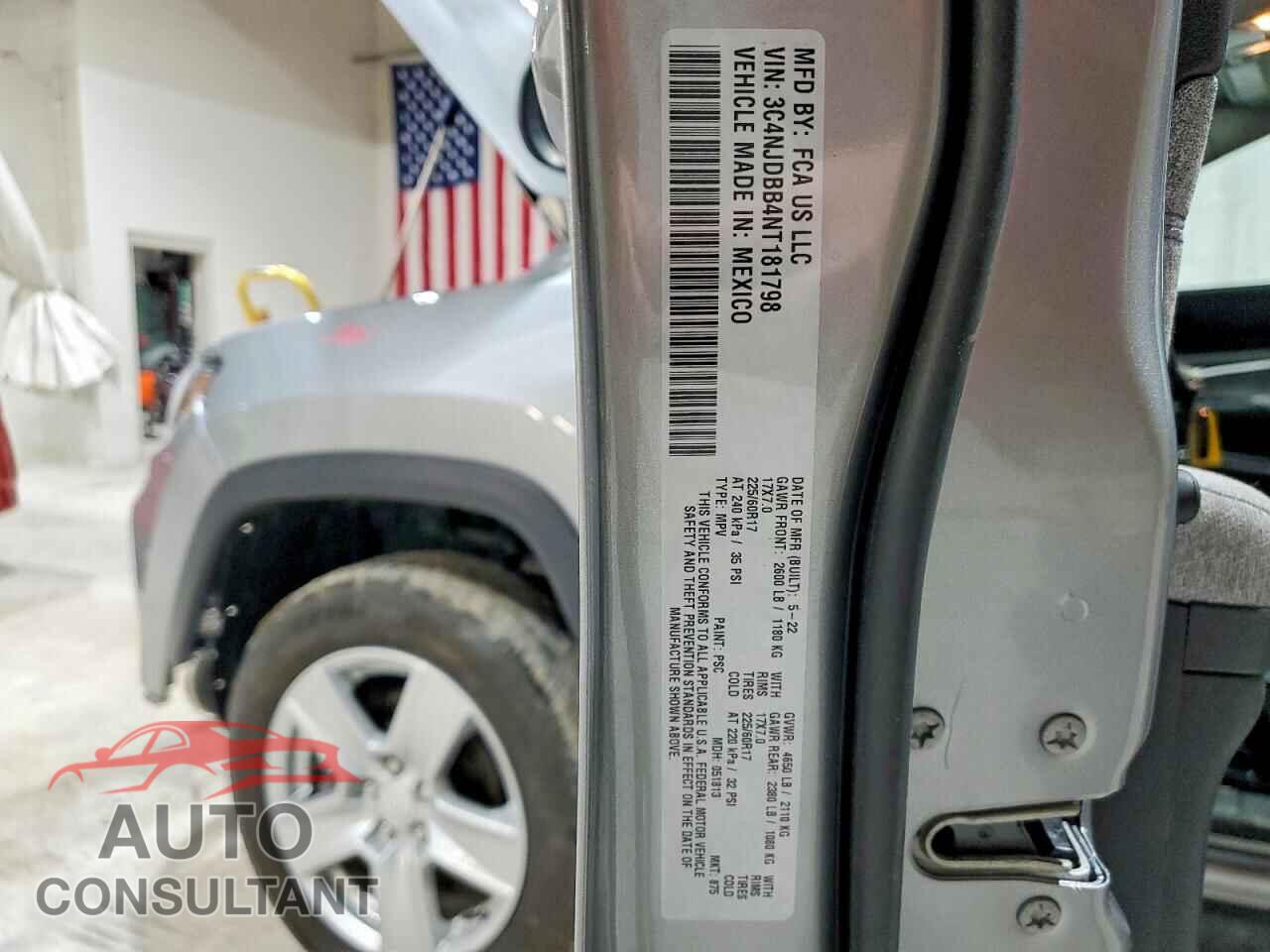 JEEP COMPASS 2022 - 3C4NJDBB4NT181798