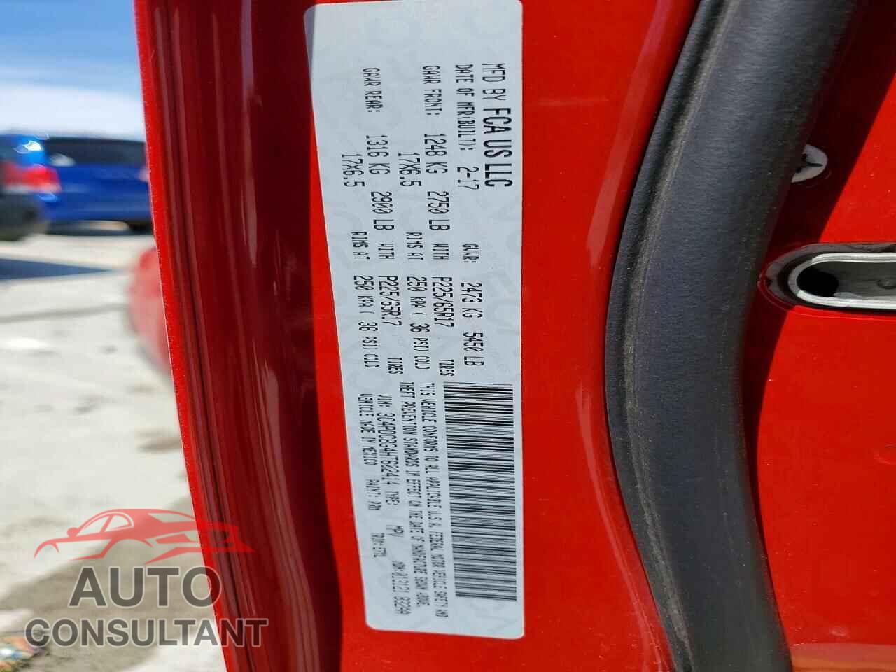 DODGE JOURNEY 2017 - 3C4PDCBG4HT602414