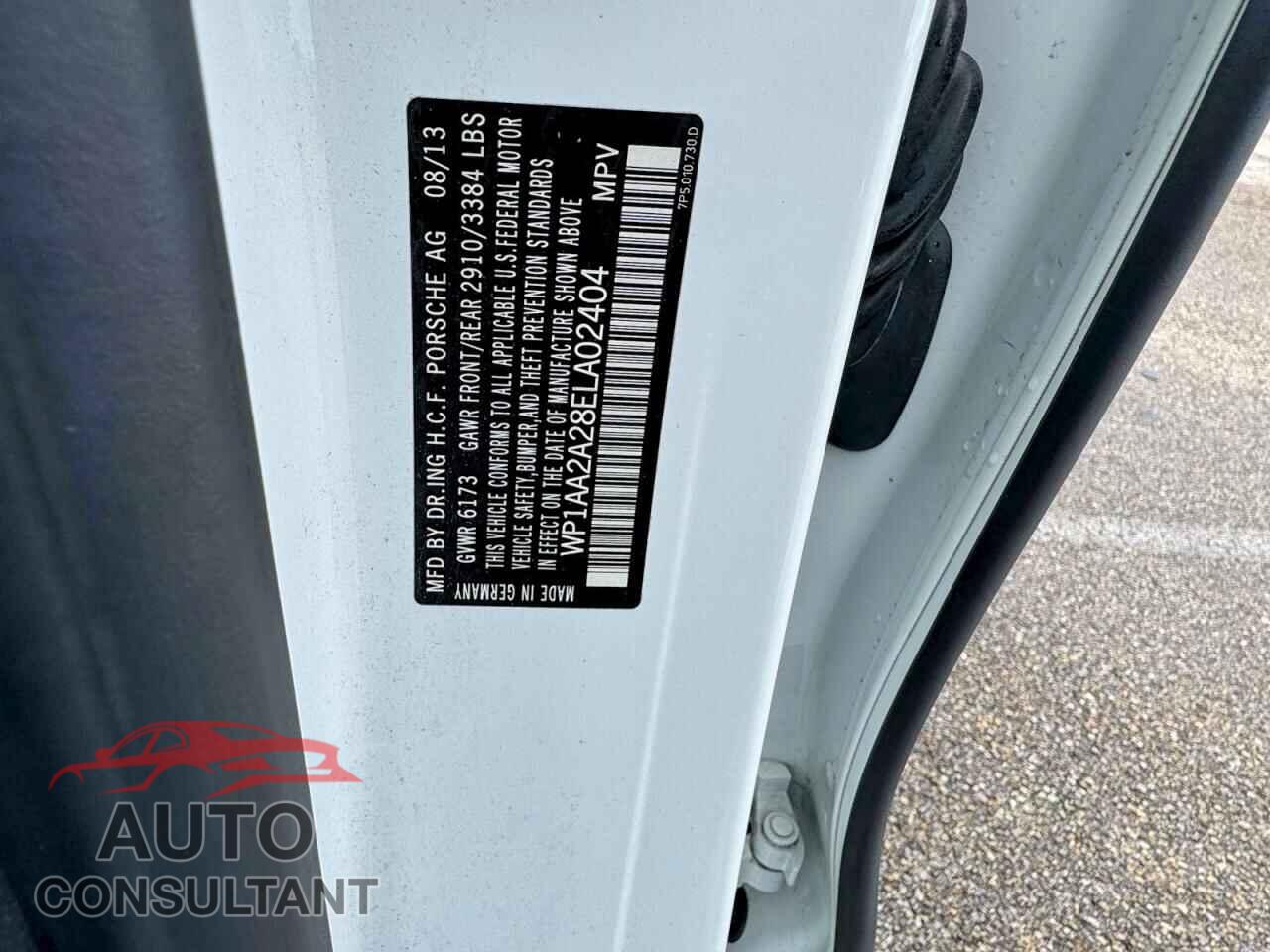 PORSCHE CAYENNE 2014 - WP1AA2A28ELA02404