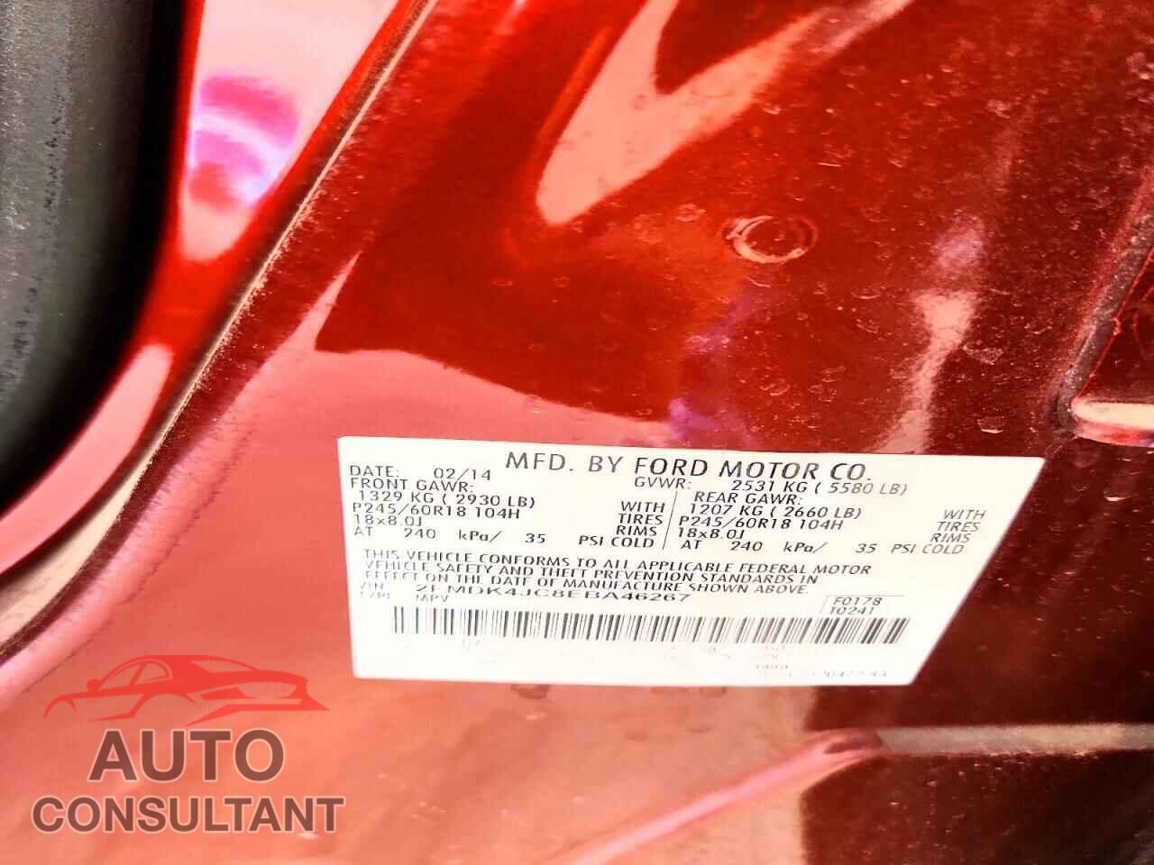 FORD EDGE 2014 - 2FMDK4JC8EBA46267