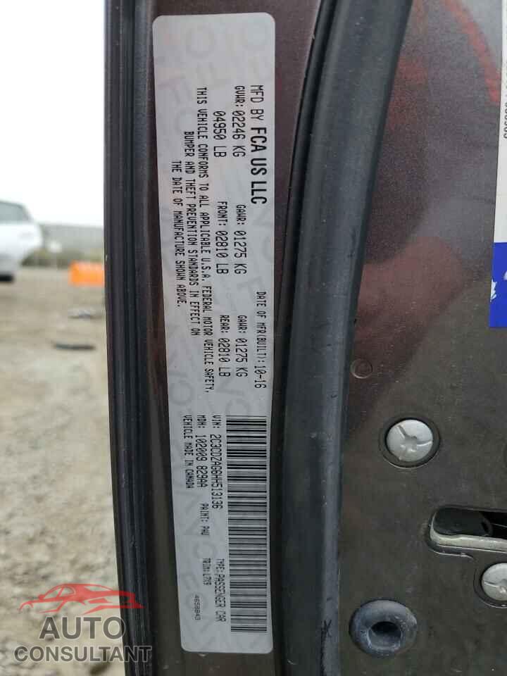 DODGE CHALLENGER 2017 - 2C3CDZAG6HH513136