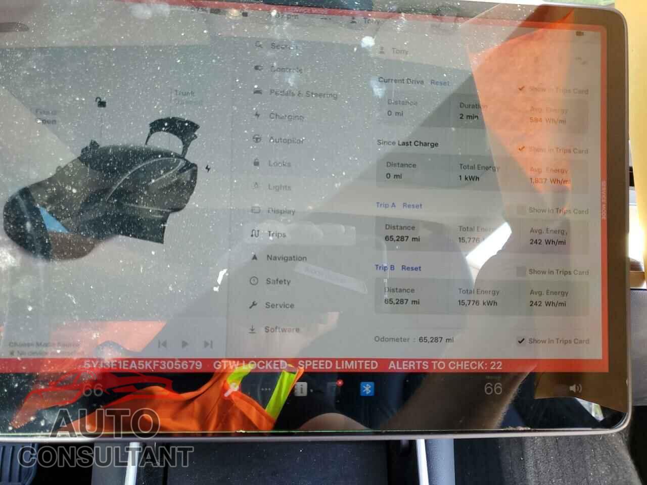 TESLA MODEL 3 2019 - 5YJ3E1EA5KF305679