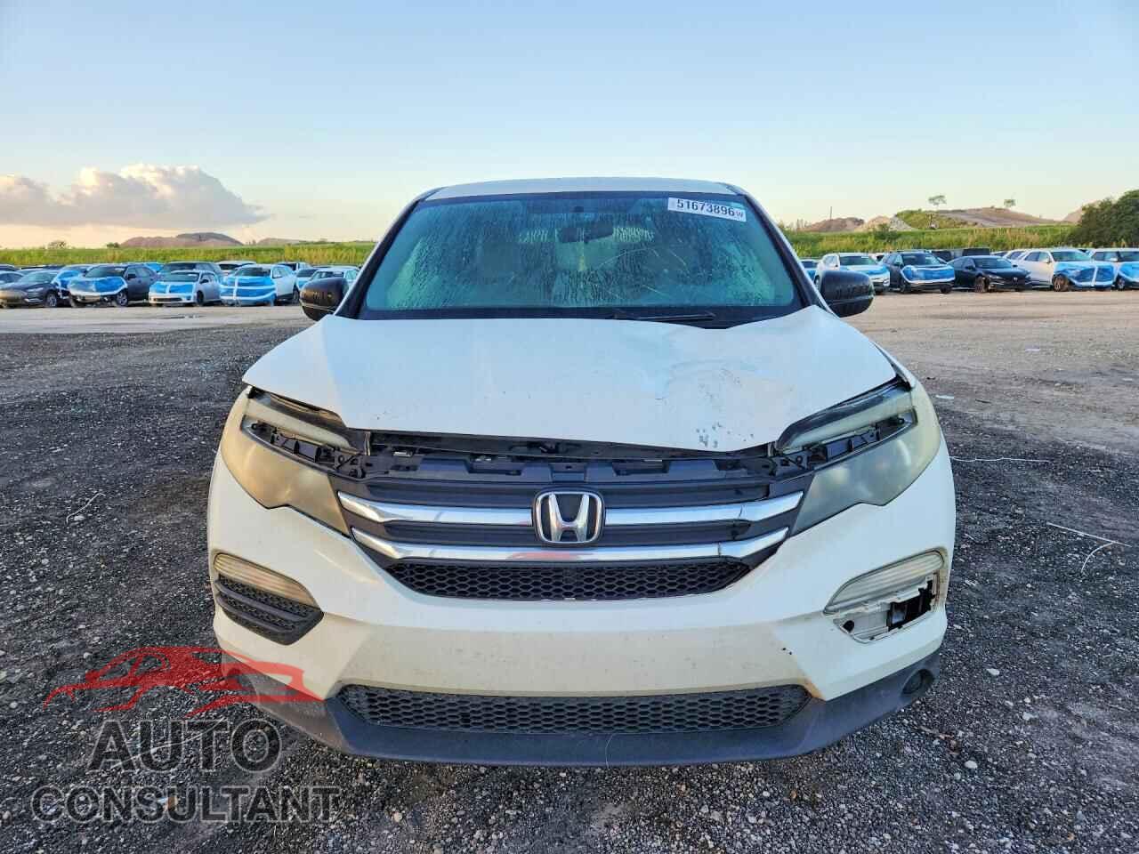 HONDA PILOT 2017 - 5FNYF5H13HB009106