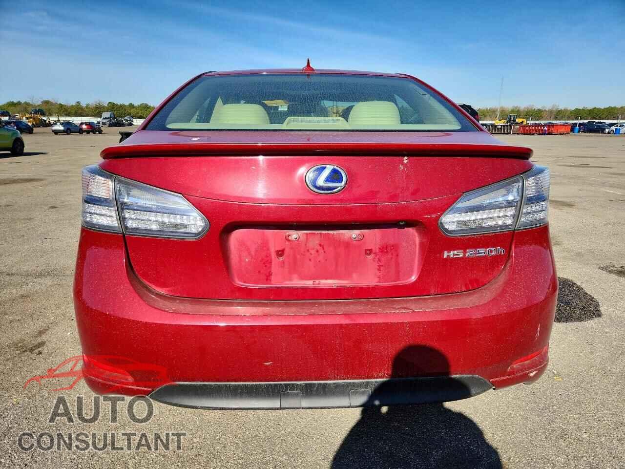 LEXUS HS 2012 - JTHBB1BA3C2049182